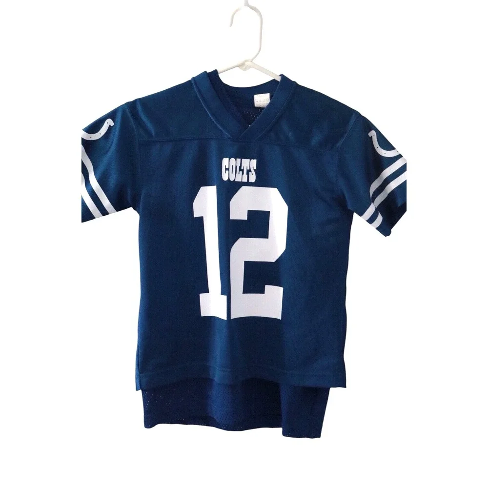 INDIANAPOLIS COLTS Andrew Luck #12 NFL Team Apparel Youth Jersey Sz M (Set of 2)